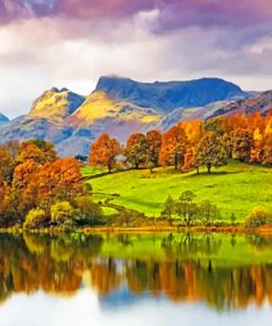 Autumn Lake District paint by numbers