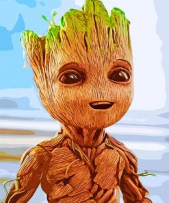 Baby Groot Illustration Paint by numbers