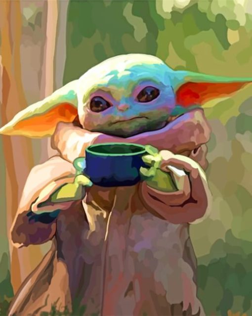 Baby Yoda Paint by number