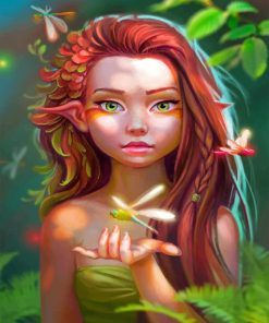 Beautiful Fairy paint by numbers