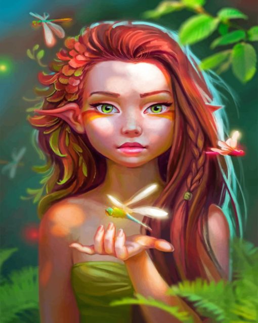 Beautiful Fairy paint by numbers