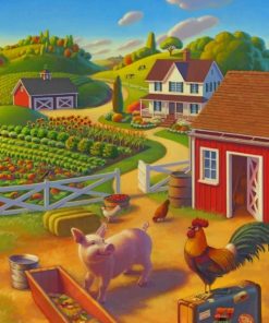 Beautiful Farm Paint by numbers