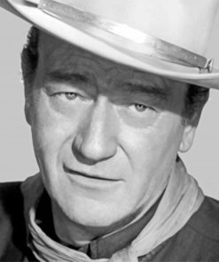 Monochrome John Wayne Paint by numbers