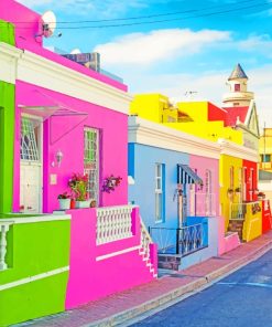 Bo-Kaap Cape Town Paint by numbers