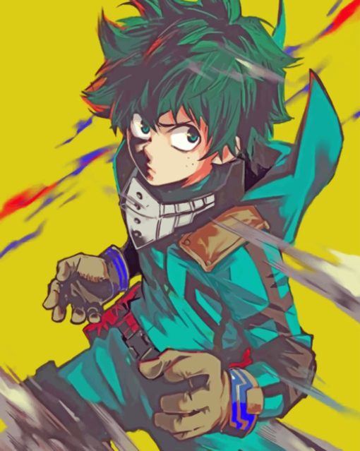 Boku No Hero Deku Paint by numbers