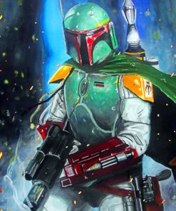 Aesthetic Mandalorian paint by numbers