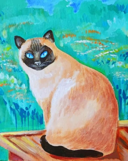 Cat Impressionist paint by numbers