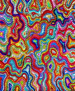 Colorful Aboriginal Art Paint by numbers