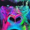 Colorful Gorilla Paint by numbers