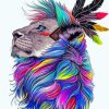 Colorful Lion paint by numbers