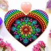 Colorful Mandala Heart Paint by numbers