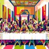 Last Supper Colorful Pop Art