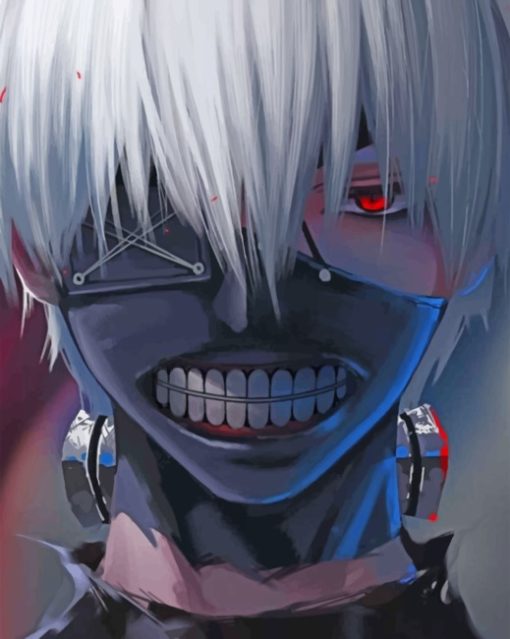 Cool Ken Kaneki Paint by numbers