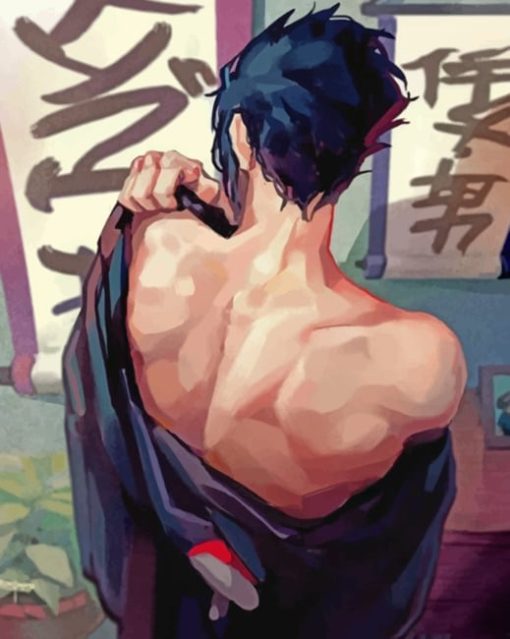 Cool Sasuke Uchiha Paint by numbers