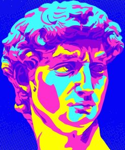 David Michelangelo Pop Art Paint by numbers