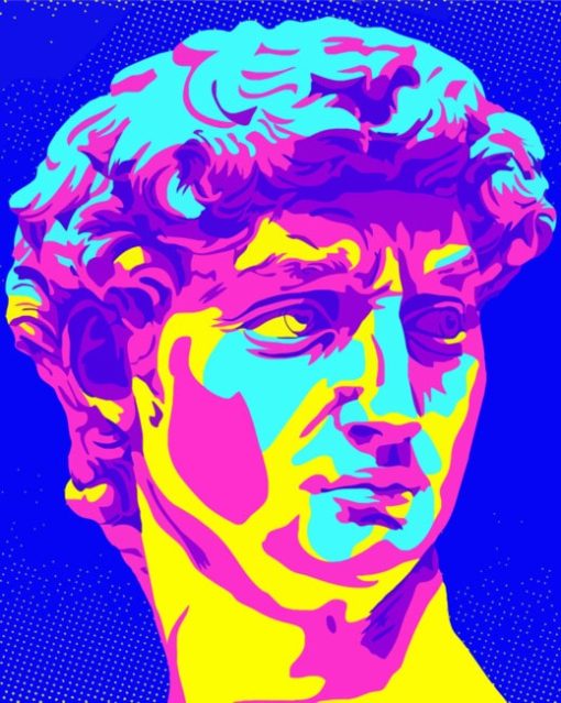 David Michelangelo Pop Art Paint by numbers