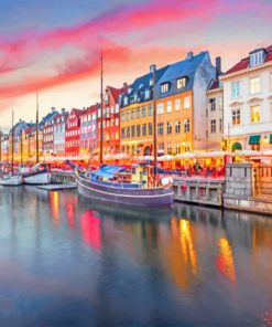 Nyhavn Denmark Paint by numbers