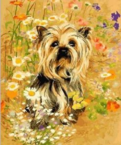 The Yorkshire Terrier Dog Paint by numbers