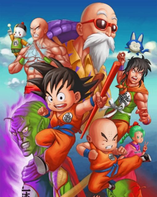 Dragon Ball Manga Anime Paint by numbers