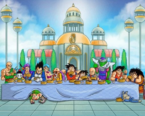 Dragon Ball The Last Supper Paint by numbers