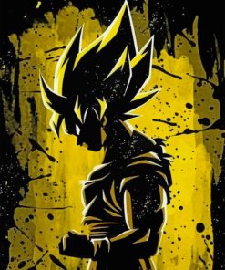 Dragon Ball Silhouette Paint by numbers