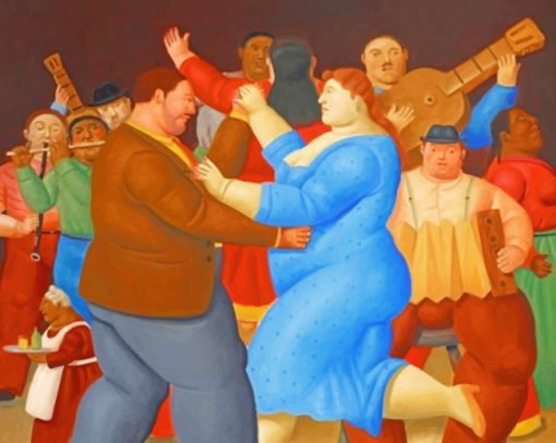 Fernando Botero Dancing Paint by numbers