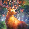 Fire Stag paint by number