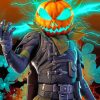 Fortnite Pumpkin Paint by numbers