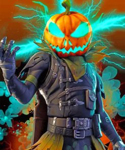 Fortnite Pumpkin Paint by numbers