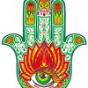 Green Hamsa Paint by numbers