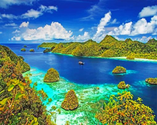 Raja Ampat Regency Paint by numbers