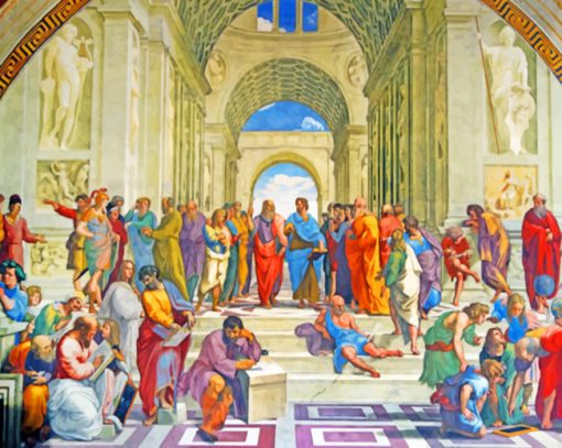 The School of Athens paint by numbers