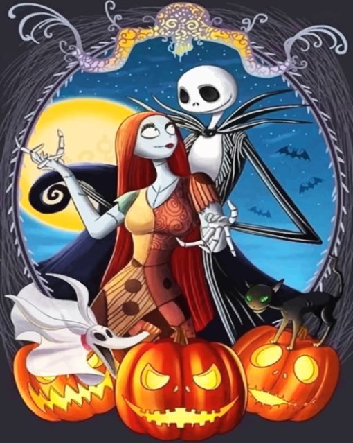 Jack And Sally Paint by numbers