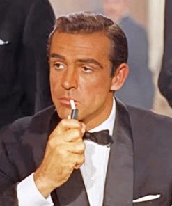 James Bond Smoking Paint by numbers