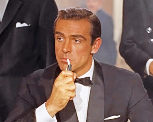 James Bond Smoking Paint by numbers