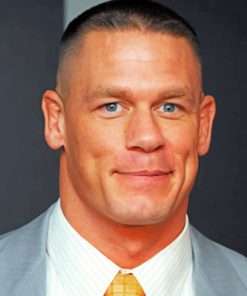 John Cena Portrait paint by numbers