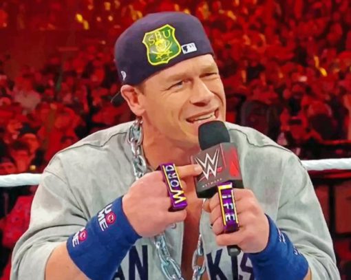 John Cena Speech paint by numbers