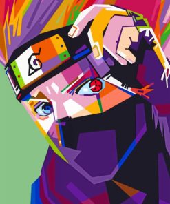 Kakashi Hatake Pop Art paint by numbers