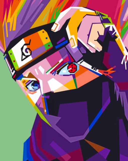 Kakashi Hatake Pop Art paint by numbers