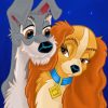 Lovely Lady And The Tramp paint by numbers