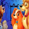 Lady And The Tramp Movie Paint by numbers