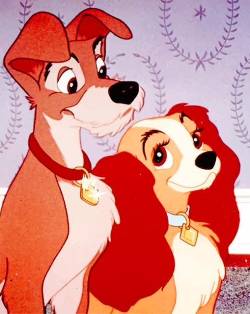 Lady And The Tramp Paint by numbers