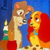 Lady And The Tramp Romance paint by numbers