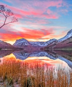 Lake District Sunrise paint by numbers