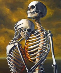 Love Skeletons Piant by numbers