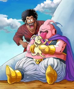 Majin Buu Mr Satan Paint by numbers