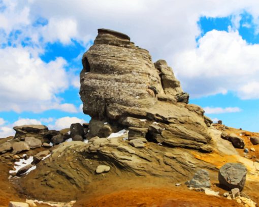 Bucegi Mountains paint by numbers