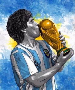 Maradona Argentina Paint by numbers