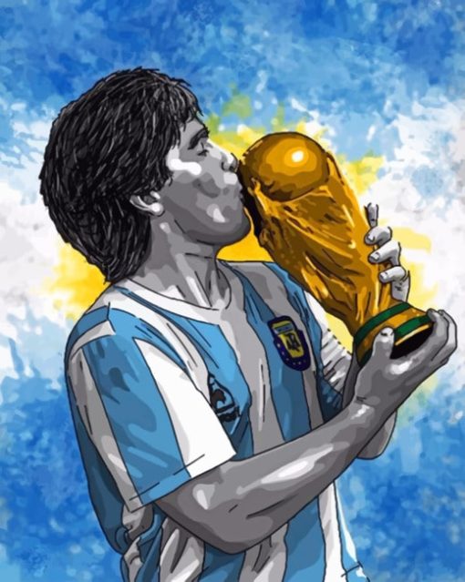 Maradona Argentina Paint by numbers