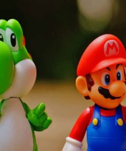 Mario And Yoschi Toys Paint by numbers